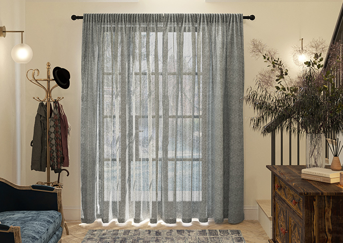 Pescara Voile, Slate - Made to Measure Curtains - Image 7